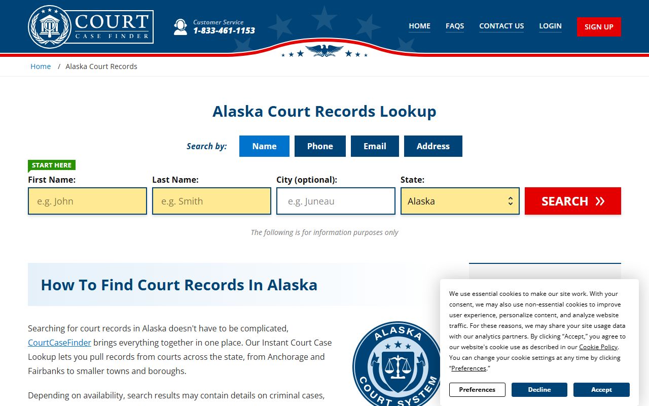 Chugach Census Area Court Records