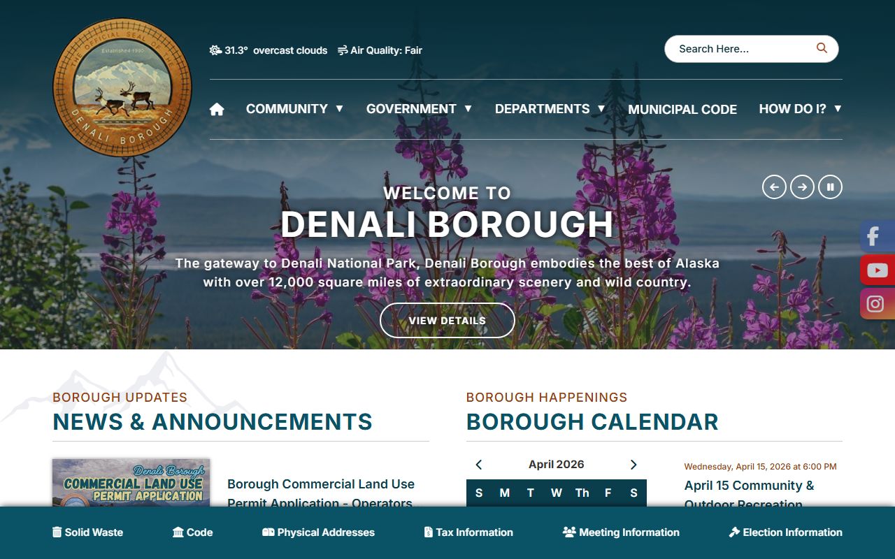 Denali Borough Official Website