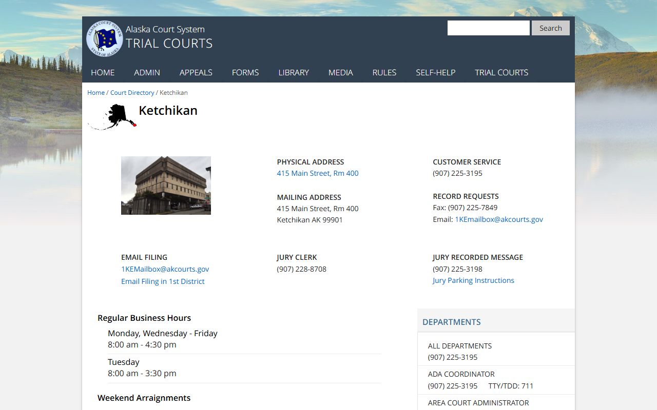 Ketchikan Trial Court Directory