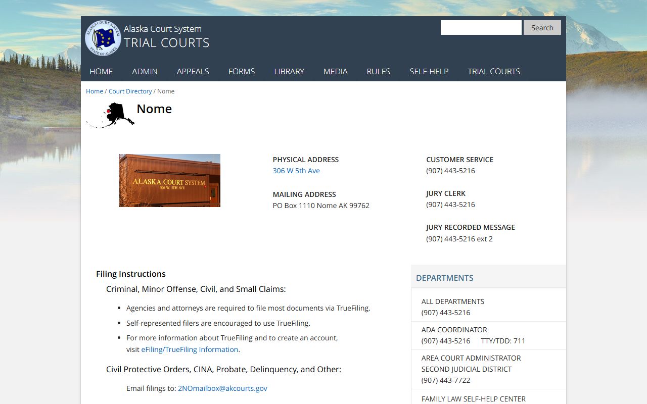 Nome Census Area Court System